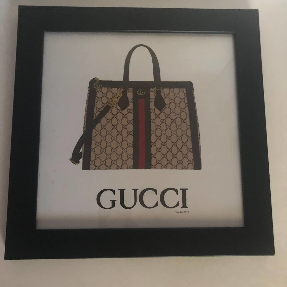 Gucci Bag Purse Framed Print Fairchild Paris